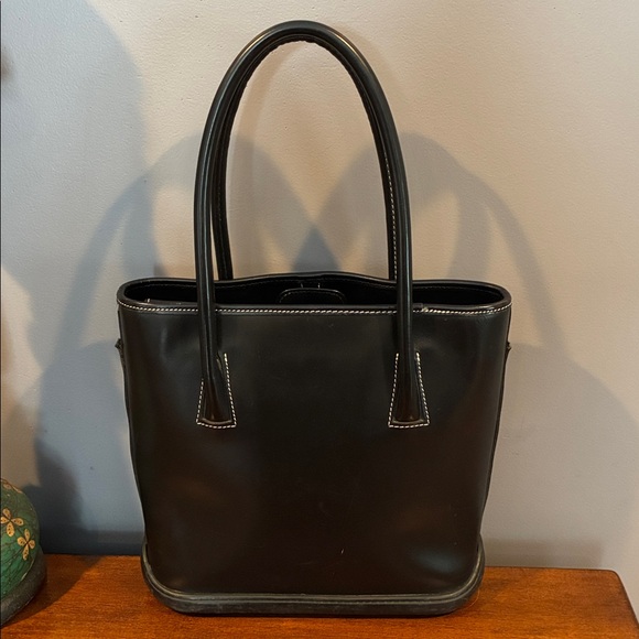 Dooney & Bourke Black Leather Handbag - Picture 3 of 12